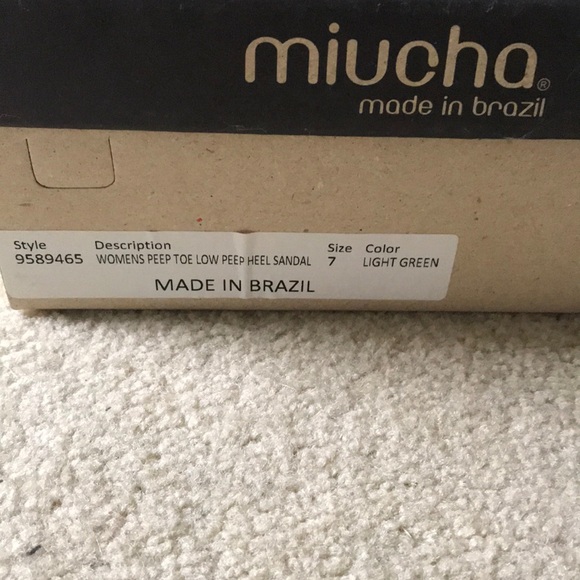 Green peep toe heels - Picture 5 of 5